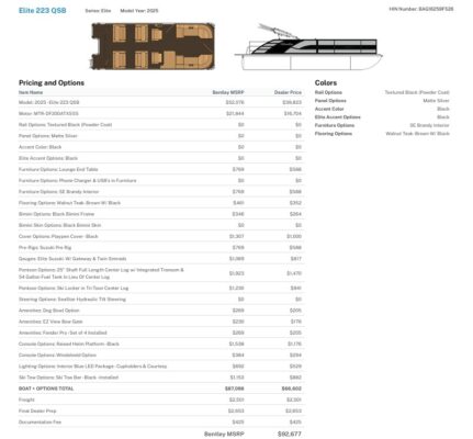 2026 Bentley 223 Elite QSB