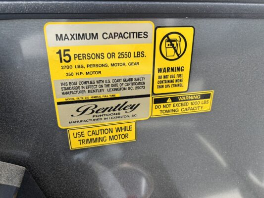 2026 Bentley 223 Elite Admiral