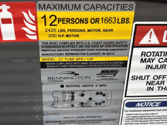 2026 Bennington 22 MSB Base