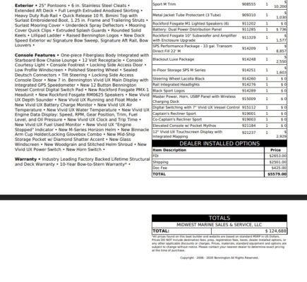 2026 Bennington 22 MFB Sport