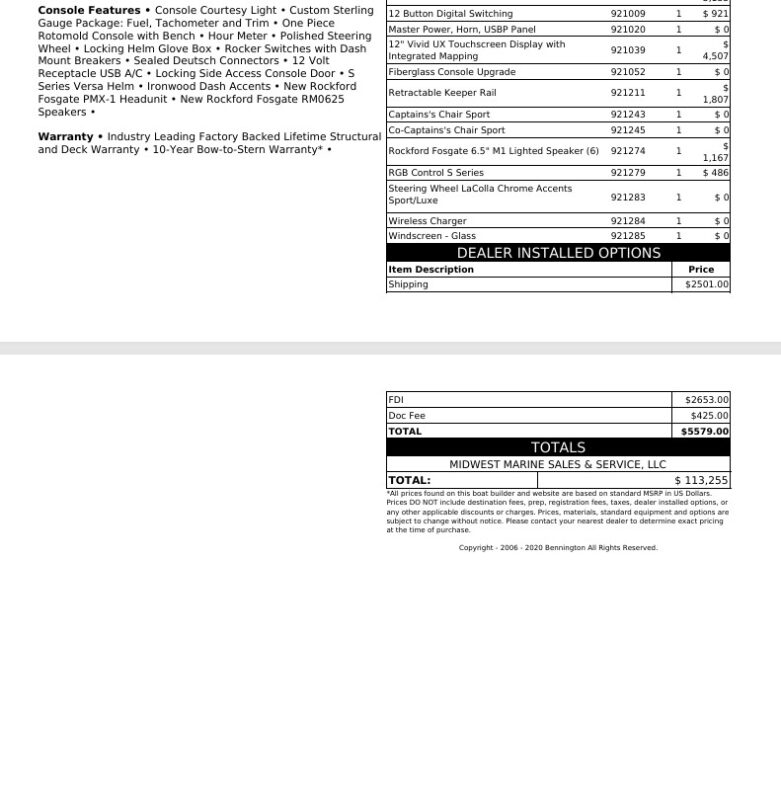 2026 Bennington 22 SSB Sport