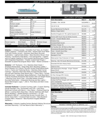 2026 Bennington 22 SSB Base