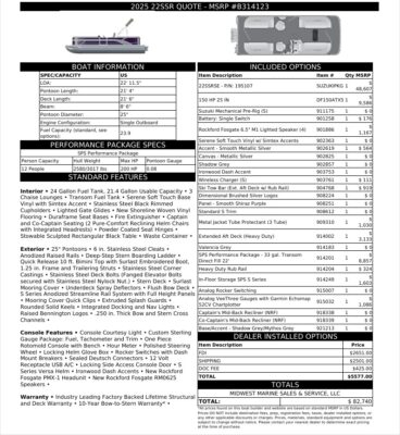 2026 Bennington 22 SSR Base