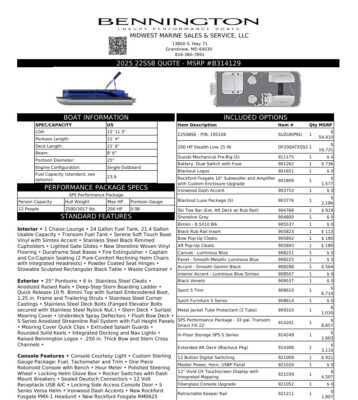 2026 Bennington 22 SSB Sport