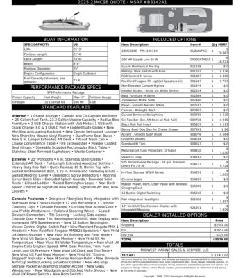 2026 Bennington 23 MCSB Base