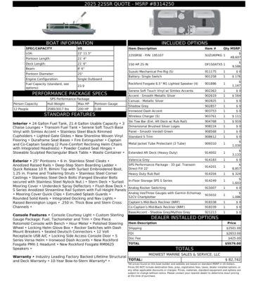 2026 Bennington 22 SSR Base