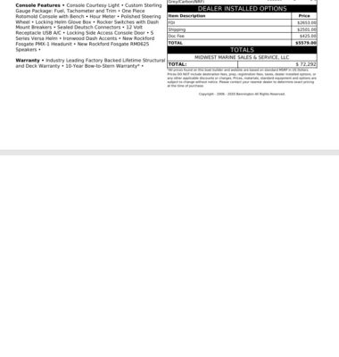 2026 Bennington 22 SSR Base