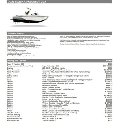 2026 Nautique Super Air G23