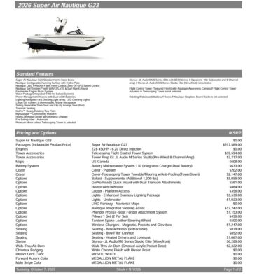 2026 Nautique Super Air G23