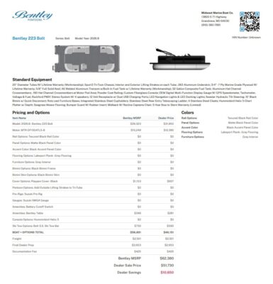 2027 Bentley 223 Bolt