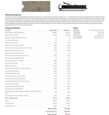 2027 Bentley 223 Legacy Nav