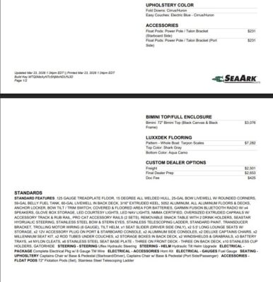 2027 SeaArk Big Easy