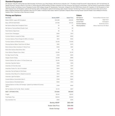 2026 Bentley 223 Legacy Swingback