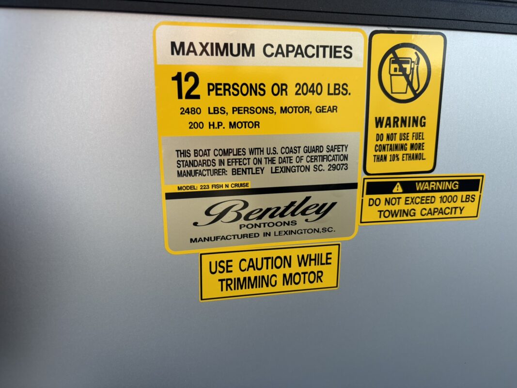 2026 Bentley 223 Fish N Cruise