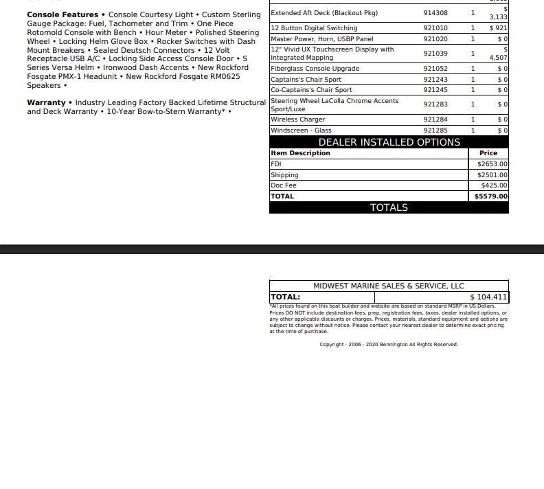 2026 Bennington 22 SSR Sport