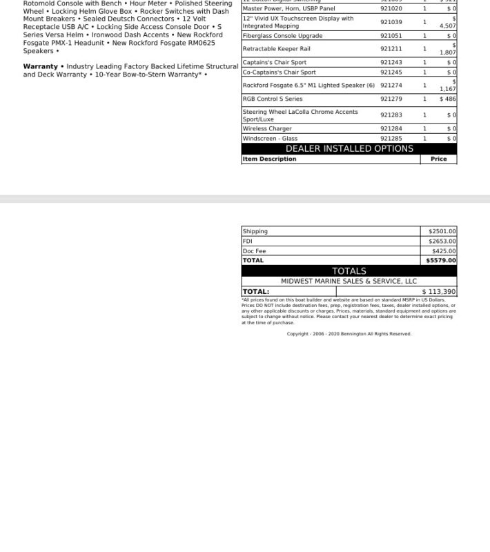 2026 Bennington 22 SSB Sport
