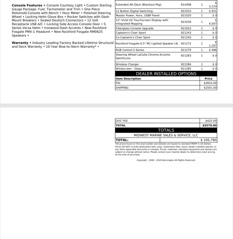2026 Bennington 22 SSR Sport