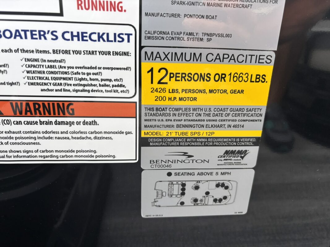 2026 Bennington 22 MSB Sport