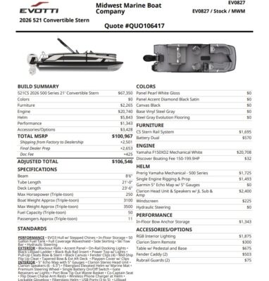 2027 Evotti 521 CS