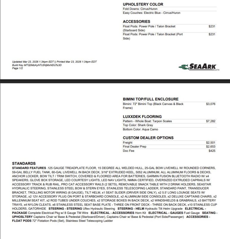 2027 SeaArk Big Easy