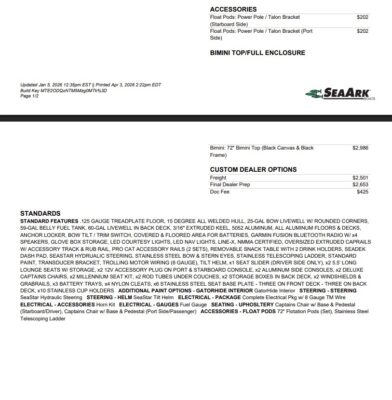 2026 SeaArk Big Easy