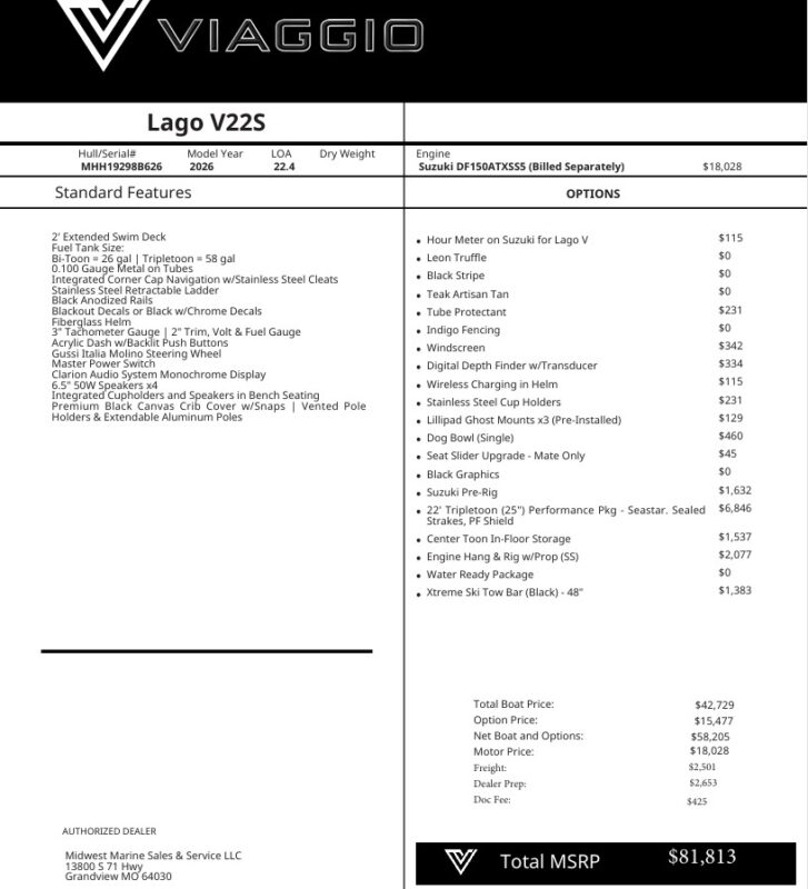 2026 Viaggio V22S