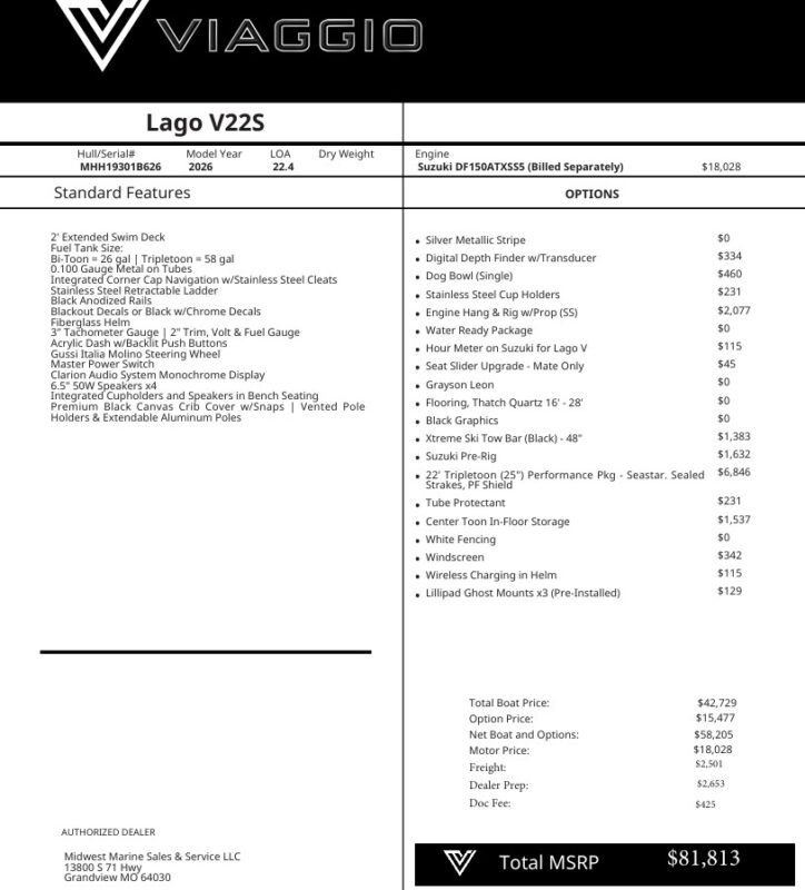 2026 Viaggio V22S