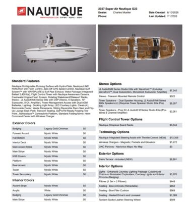 2027 Nautique Super Air G23