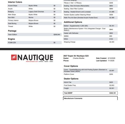 2027 Nautique Super Air G23