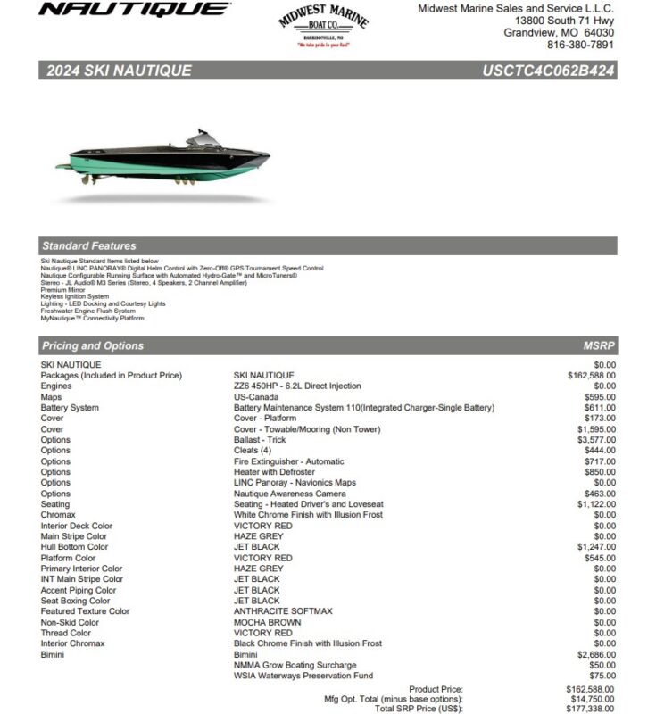 2024 Nautique Ski Nautique