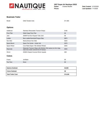 2027 Nautique Super Air Nautique GS22