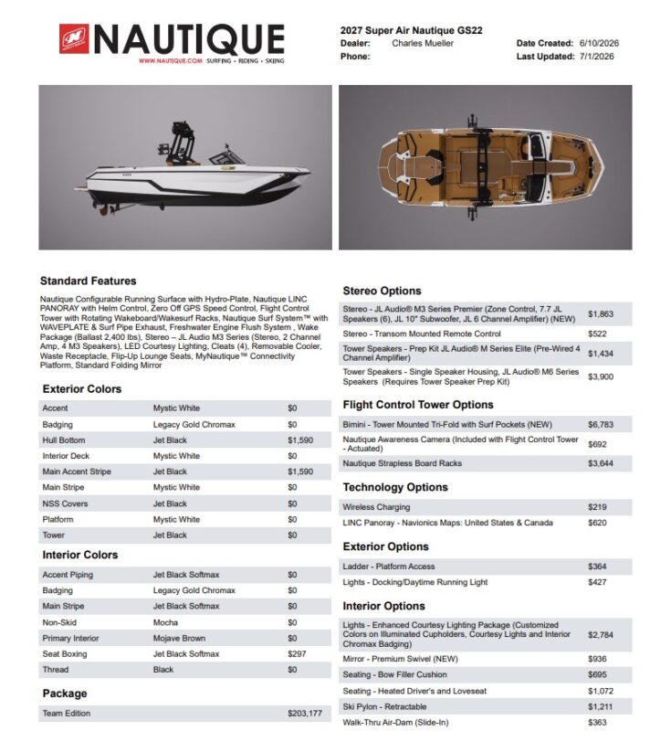 2027 Nautique Super Air Nautique GS22