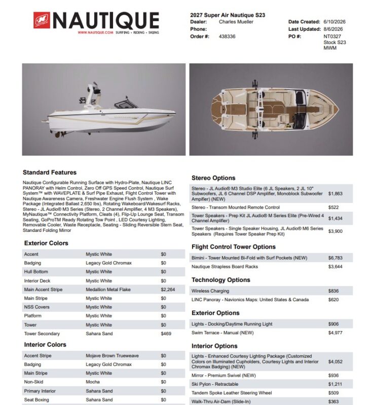 2027 Nautique Super Air Nautique S23
