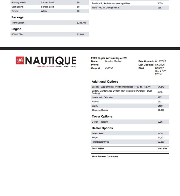 2027 Nautique Super Air Nautique S23
