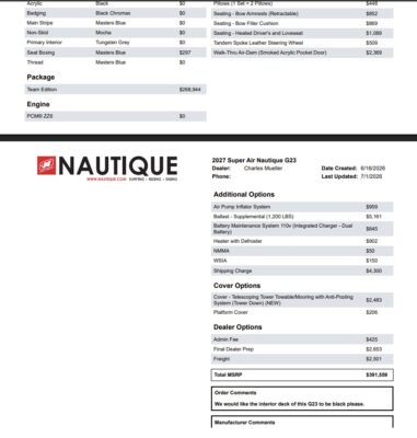 2027 Nautique Super Air Nautique G23