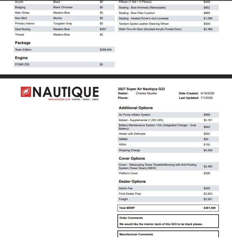 2027 Nautique Super Air Nautique G23
