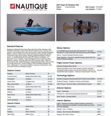 2027 Nautique Super Air Nautique G23