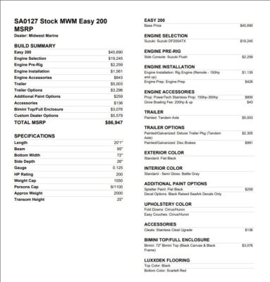 2027 SeaArk Easy 200