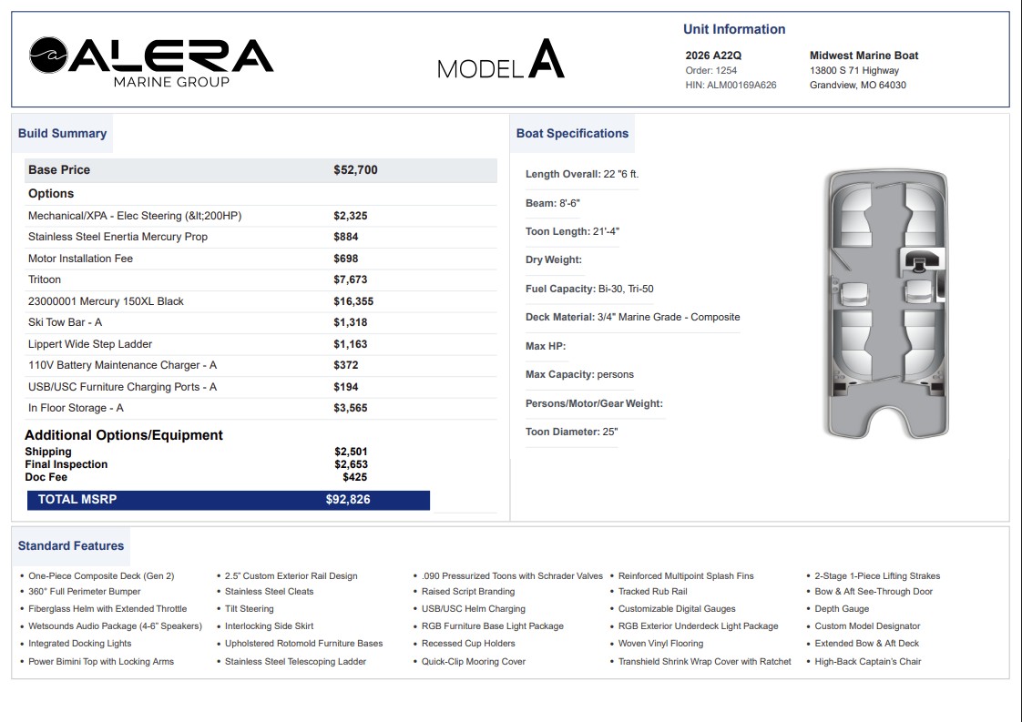 2026 Alera A22Q